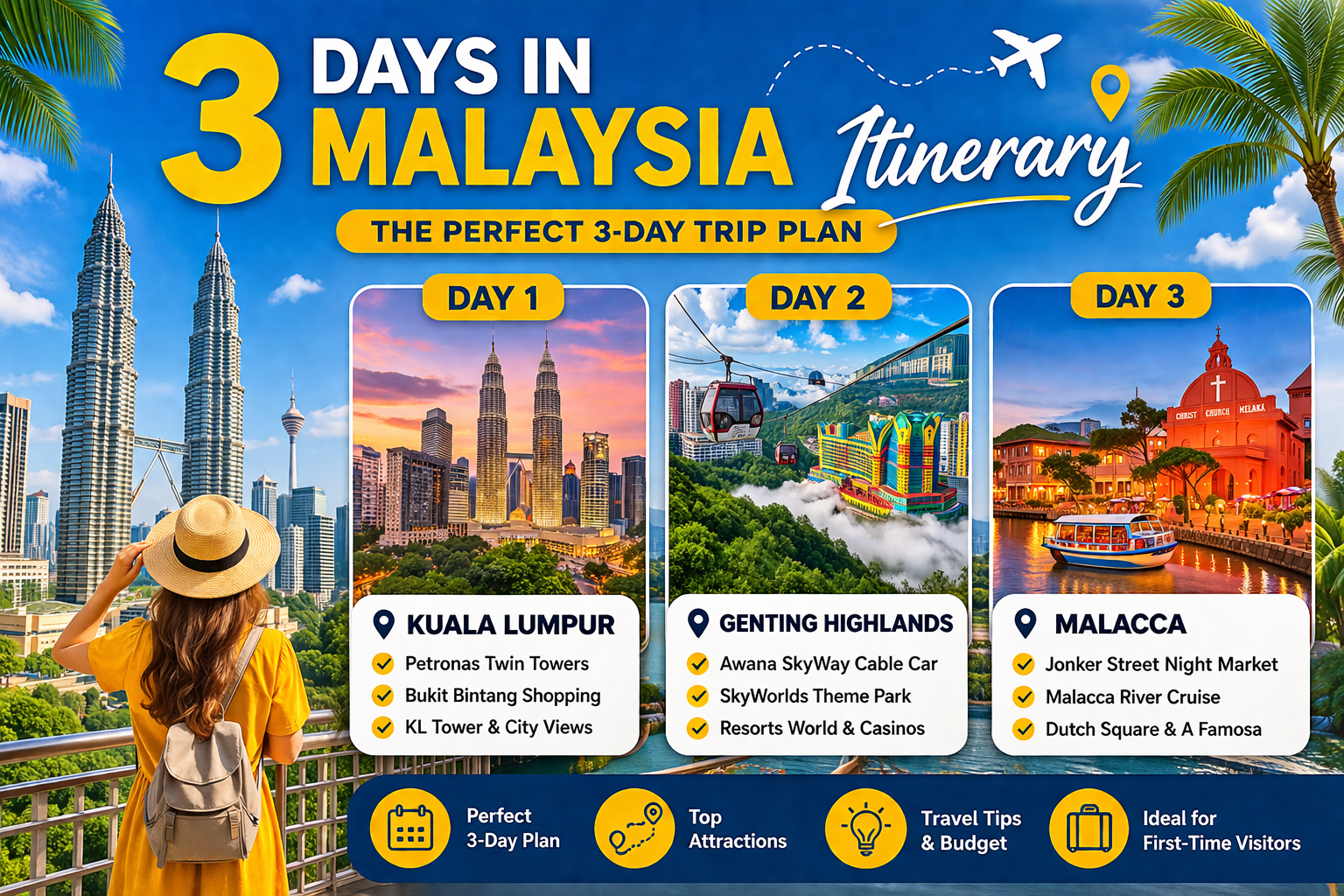 Malaysia itinerary 3 days Malaysia trip Malaysia travel itinerary