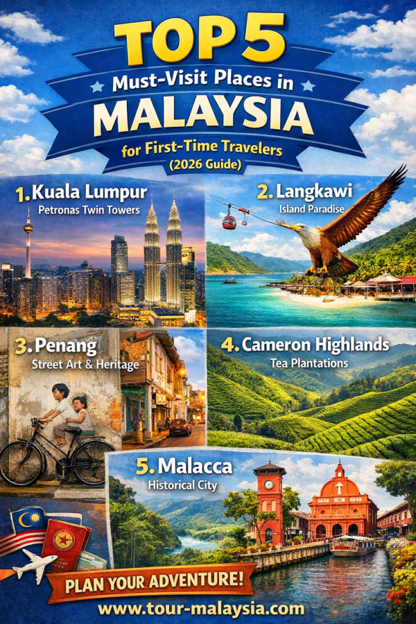 Top 5 Must-Visit Places in Malaysia for First-Time Travelers (2026 Guide)