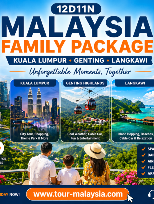12D – 11N Malaysia Family tour Package –Kuala Lumpur Genting & Langkawi