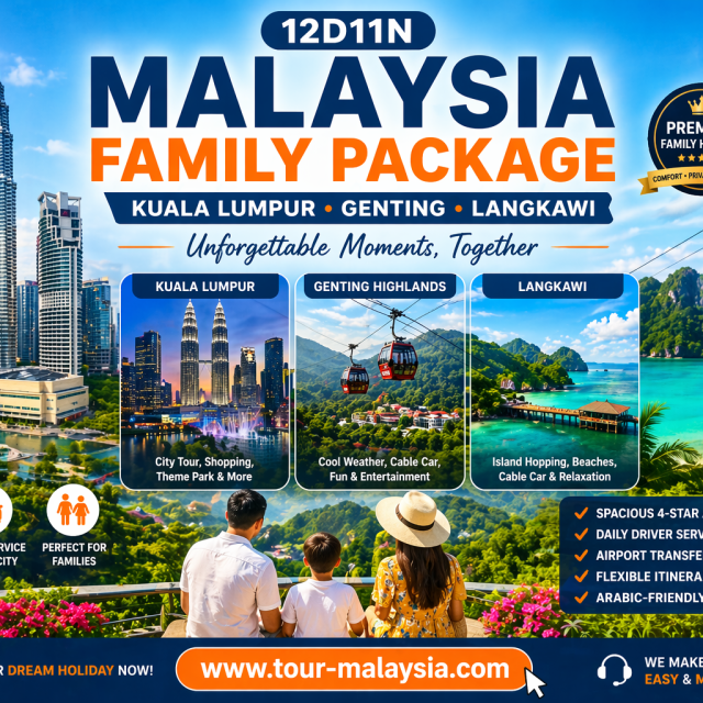 12D – 11N Malaysia Family tour Package –Kuala Lumpur Genting & Langkawi