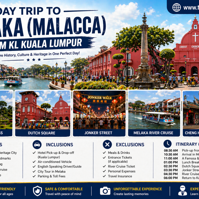 Malacca Day Trip from Kuala Lumpur (Private Tour)