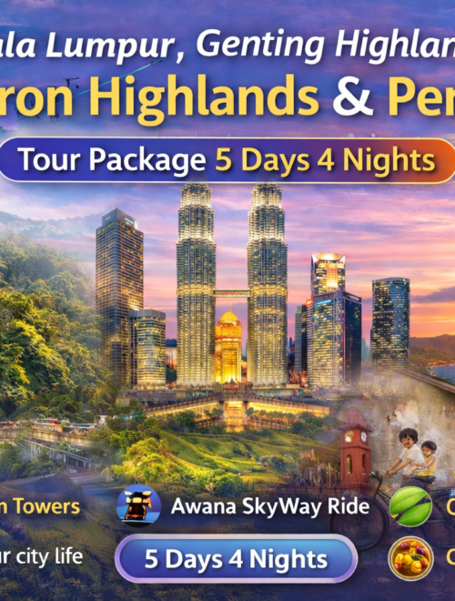 5D4N Malaysia Tour: Kuala Lumpur, Genting Highlands, Cameron Highlands & Penang