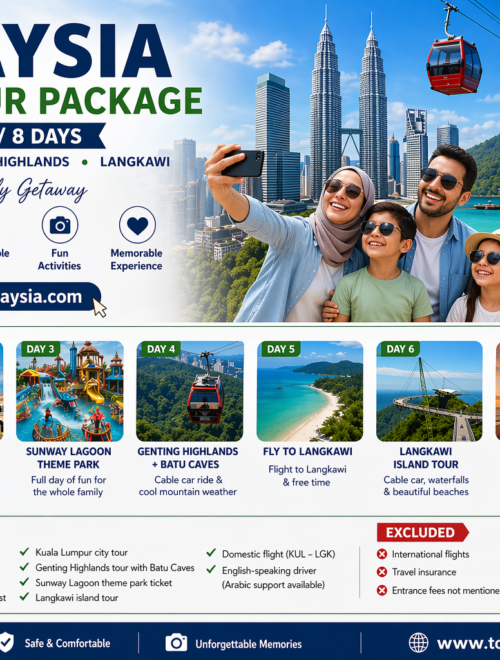 Family Tour Package 8 Days -7 Nights | Kuala Lumpur Genting Highlands Langkawi