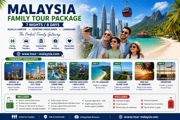 Family Tour Package 8 Days -7 Nights | Kuala Lumpur Genting Highlands Langkawi