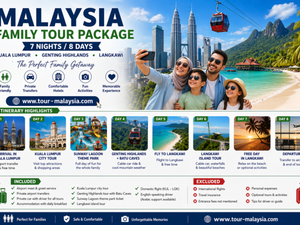 Family Tour Package 8 Days -7 Nights | Kuala Lumpur Genting Highlands Langkawi