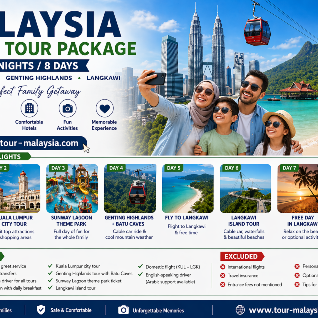 Family Tour Package 8 Days -7 Nights | Kuala Lumpur Genting Highlands Langkawi