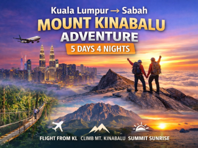 Kuala Lumpur to Kota Kinabalu & Mount Kinabalu Adventure (5 Days 4 Nights) 2026