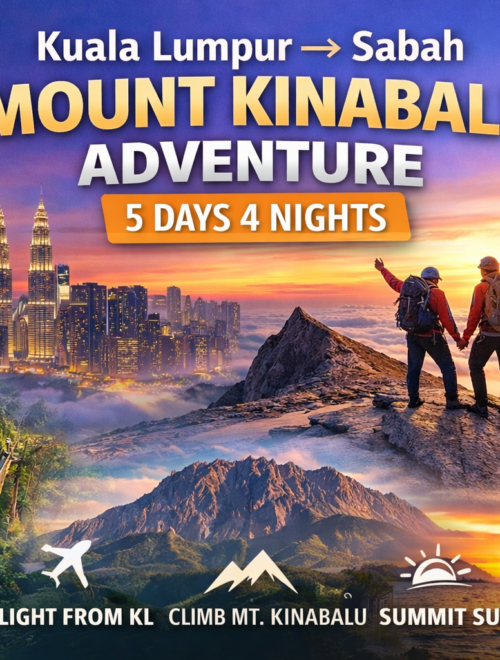 5D4N Kota Kinabalu & Mount Kinabalu Adventure from Kuala Lumpur