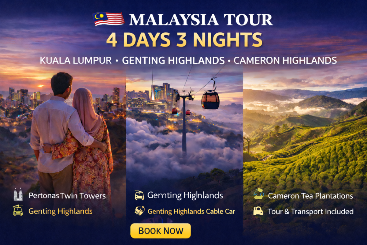 Tour 4 Days 3 Nights | Kuala Lumpur, Genting Highlands & Cameron Highlands Malaysia