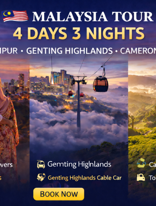 4D3N Kuala Lumpur + Genting Highlands + Cameron Highlands tour
