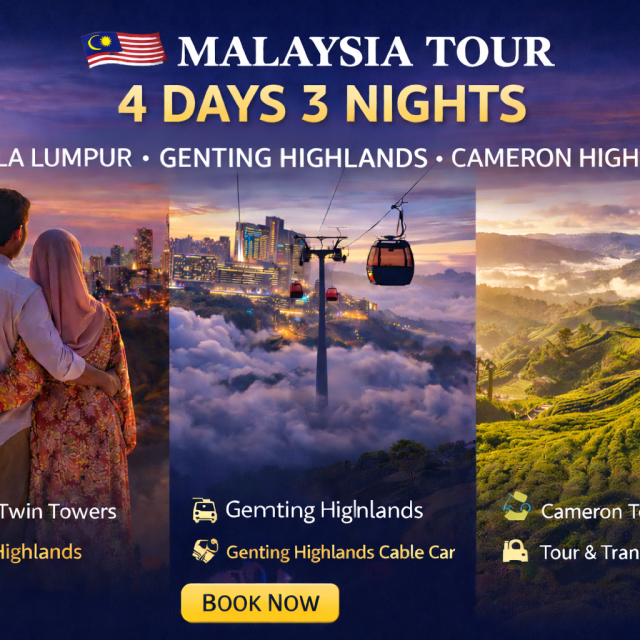 4 days Kuala Lumpur + Genting Highlands + Cameron Highlands tour