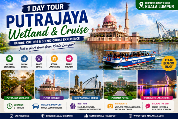 Kuala Lumpur 1 Day tour to Putrajaya Wetland + Putrajaya Cruise