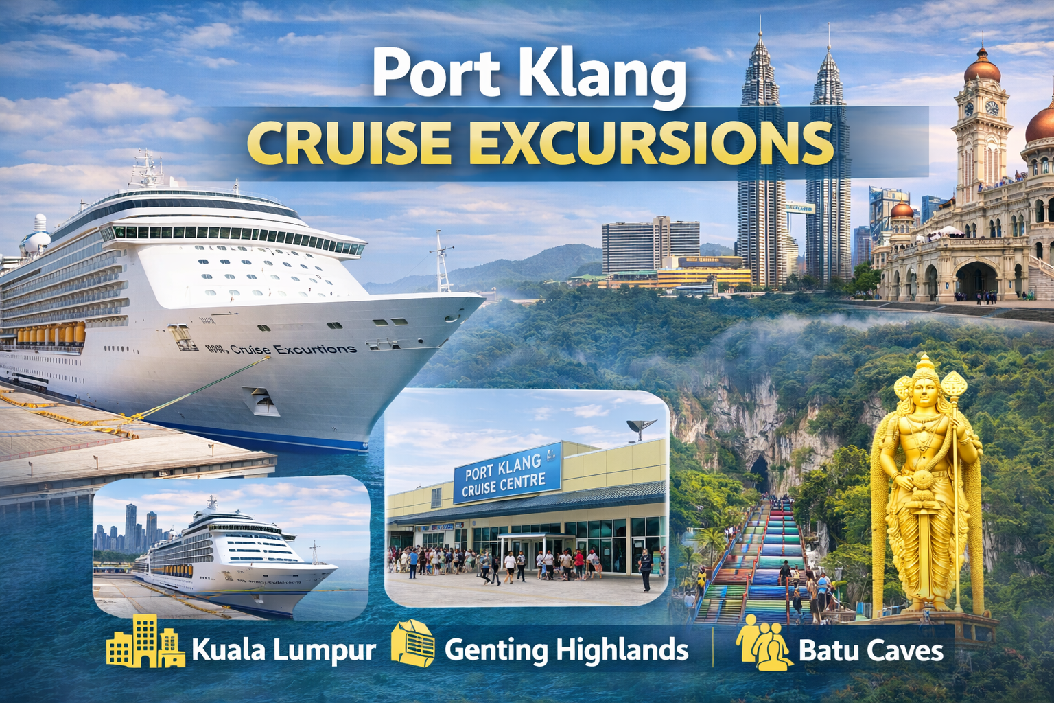 from Port Klang Cruise Terminal tour to Kuala Lumpur