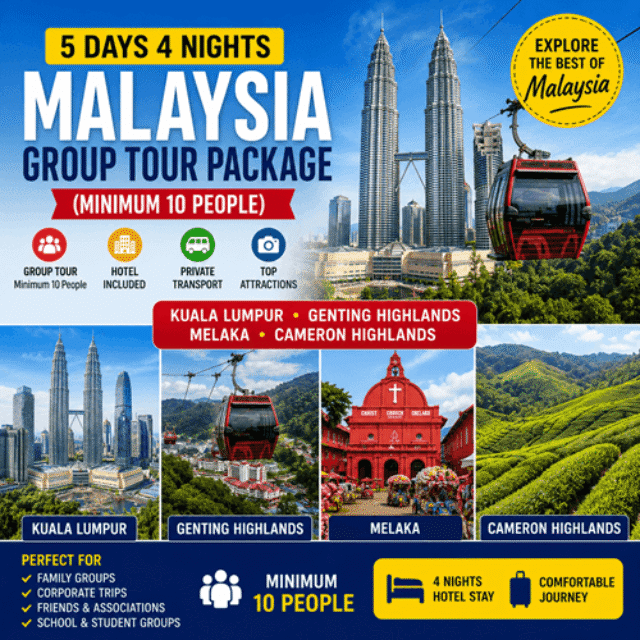5 Days 4 Nights Malaysia Tour Package for Groups of 10+