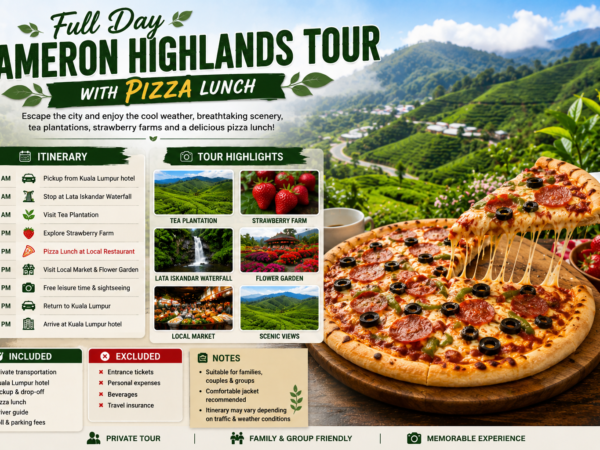 Cameron Highlands Day Tour with Pizza Lunch from Kuala Lumpur
