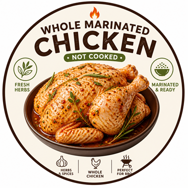 Whole Chicken Marinated